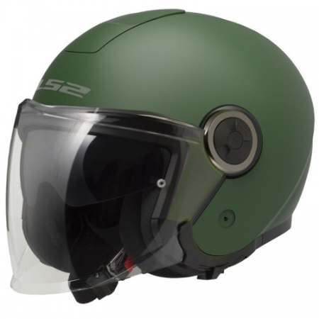 Kask otwarty Jet LS2 Classy Matt Military Green